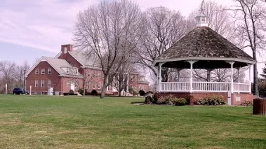 The gazebo and town green of Enfield, Connecticut