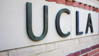 UCLA sign at the University of California Los Angeles