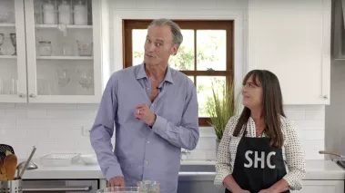 Screengrab from an episode of Joe and Carmen Gow in "The Sexy Happy Couple"