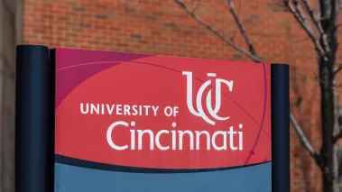 University of Cincinnati sign