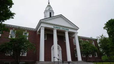 Tomasso Hall at Babson College in Wellesley Massachusetts