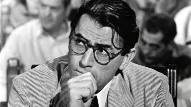 Gregory Peck as Atticus Finch in the film To Kill a Mockingbird