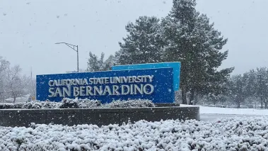 California State University San Bernardino Entrance along University Parkway