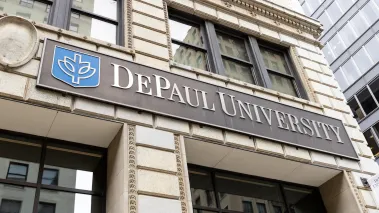 DePaul University building in Chicago