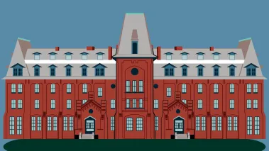 Hampton university illustration