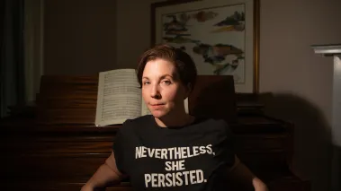 University of Rochester doctoral student Rebecca Bryant Novak