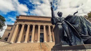 Alma Mater statue at Columbia University in New York City