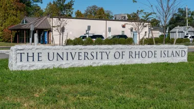 Entrance to the campus of the University of Rhode Island