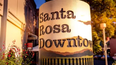Santa Rosa Downtown sign