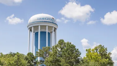 University of West Georgia water tower located in Newnan just south of Atlanta