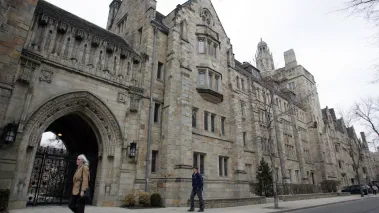 Campus of Yale University in New Haven Connecticut.