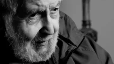 Close up photo of author, critic, and free speech advocate Nat Hentoff