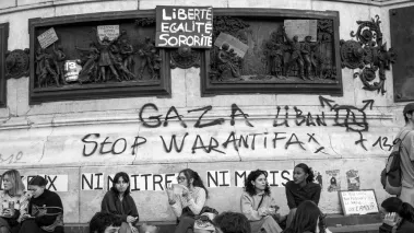 Demonstration for a ceasefire in the Gaza war in Marseille, France, Dec. 09, 2023.