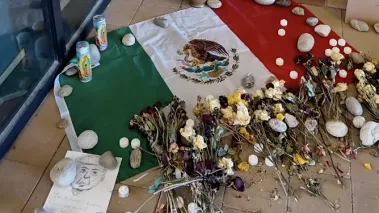 Student mural in response to cancelation of an art exhibit