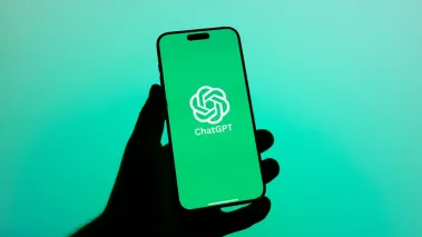 ChatGPT logo on iPhone