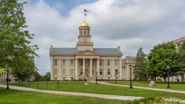 Old Capitol Building at the University of Iowa (Image via Shutterstock.com)