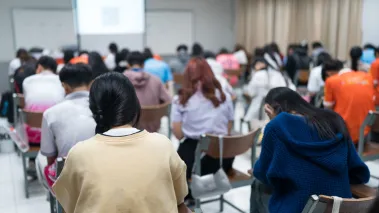 high schoolers in class