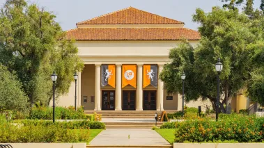 Morning sunny view of Thorne Hall on the Occidental College campus in Los Angeles. (Image via Shutterstock.com)