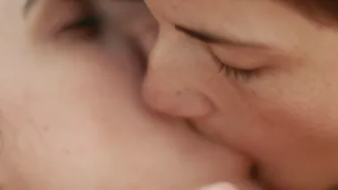 Lesbians kiss