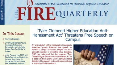 Winter 2011 FIRE Quarterly cover