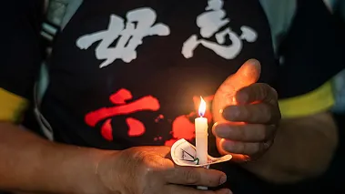 HK vigil for Tiananmen