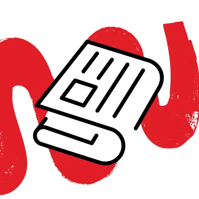 Illustration of a newspaper