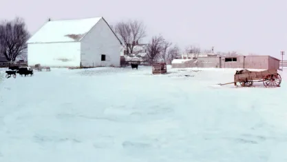 Marion County farm in the snow