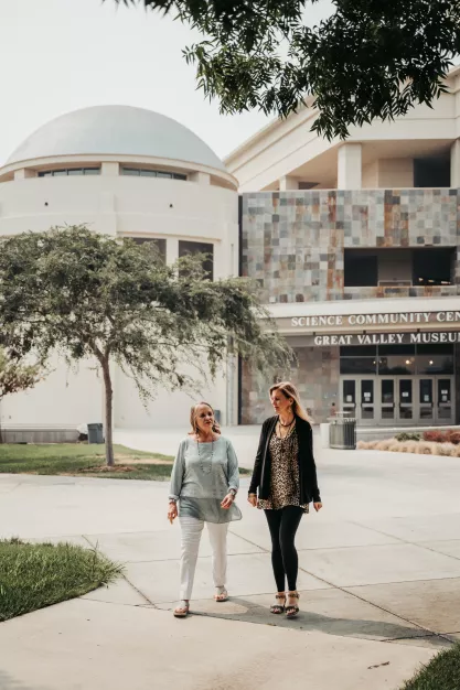 Anne DeMartini and Leslie Beggs at Modesto Junior College