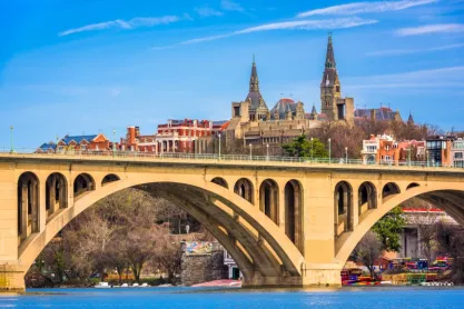 Georgetown skyline from the Potomac River