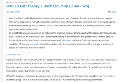 Blog post screenshot