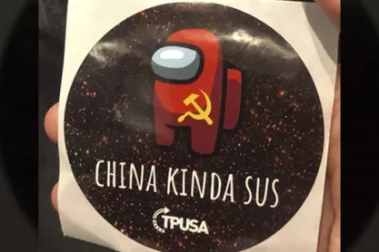 China Kinda Sus sticker