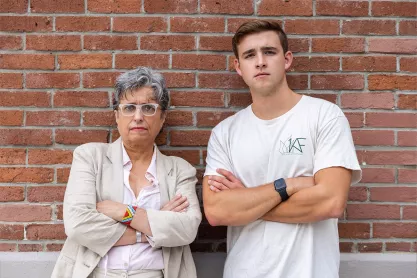 Photos of FIRE Plaintiffs Adriana Novoa and Sam Rechek