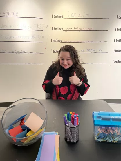 FIRE Campus Scholar Melanie Nolan hosts an art project at Skidmore College
