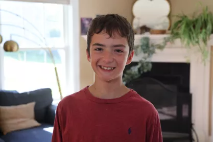 Samson Cournane, the 15-year-old college student fighting a hospital over his free speech