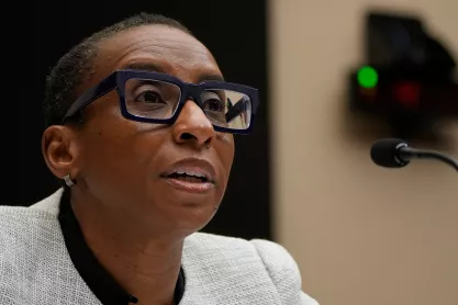 Harvard University President Dr. Claudine Gay delivers remarks on Dec. 5, 2023, during the House Committee on Education and the Workforce hearing on the recent rise in antisemitism on college campuses.