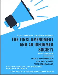 First Amendment and an Informed Society poster