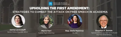 “Upholding the First Amendment Webinar: Strategies to Combat the Attack on Free Speech in Academia”