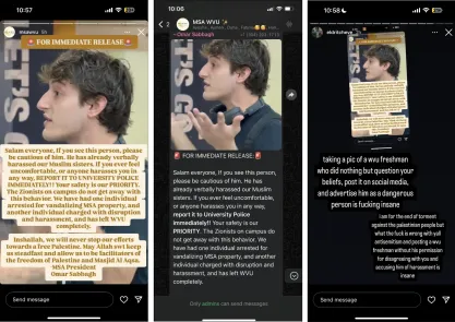 WVU Instagram collage