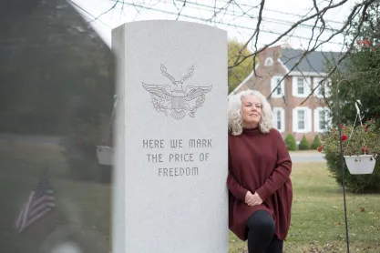 FIRE client Gail Nazarene the campus of Alloway Township Schools