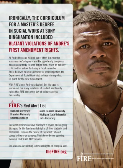 US News and World Report 2010 FIRE Ad showing SUNY Binghamton student Andre Massena.jpg