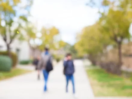 Campus Blur College Students