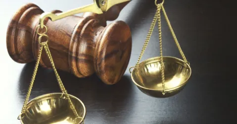 Gavel and scales