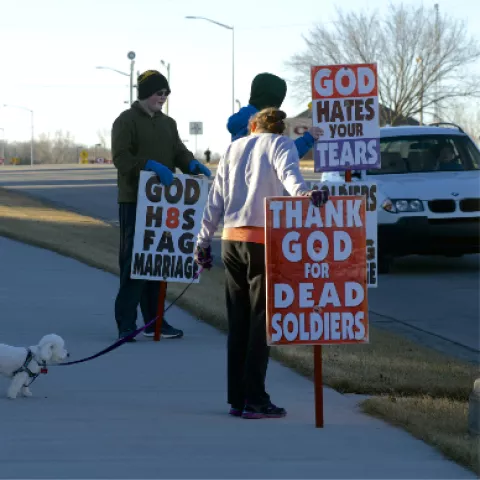 Westboro protestors