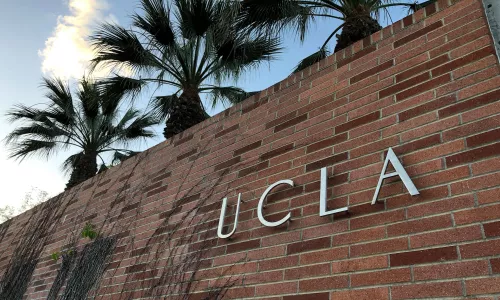 UCLA entrance sign