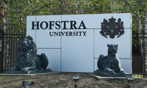 Hofstra University sign 