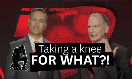 Sports announcers and the words "Taking a knee for what?"