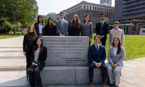 Class of 2025 FIRE Undergraduate Interns at the Philadelphia Mall
