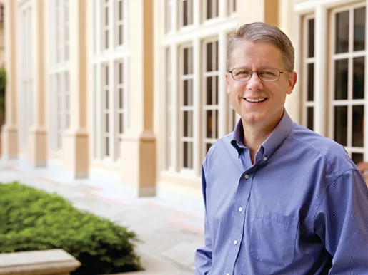 Mike Adams on the UNC-Wilmington campus