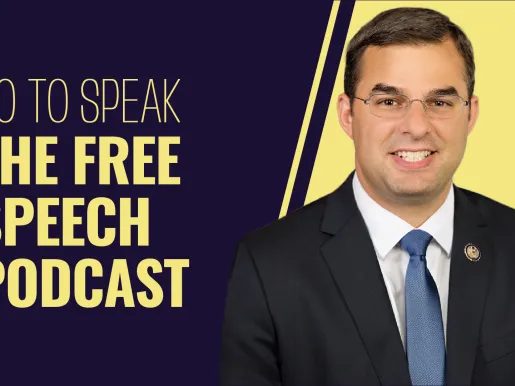 So To Speak Podcast thumbnail featuring Justin Amash