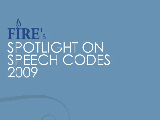 Spotlight on Speech Codes 2009 Featured Image